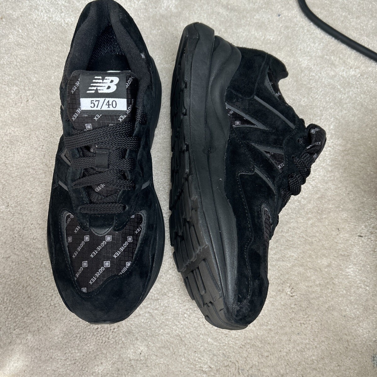 【りー】＜New Balance＞ M5740 GORE-TEX 24cm New Balance 57/40 GTX 'Black' M5740GTP Gore-Tex Sneakers Mens Sz