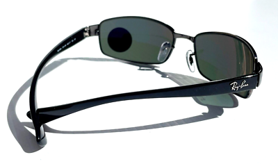 NEW Ray Ban Gunmetal w POLARIZED Dark Green Lens Sunglass RB3364  