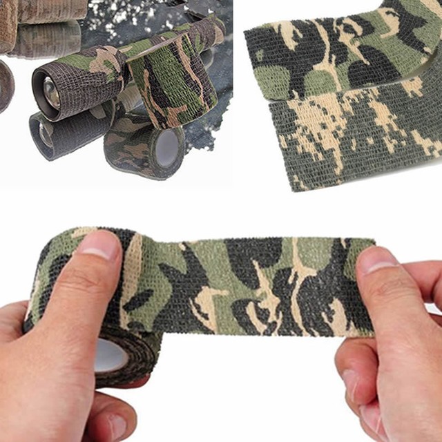 1 Roll 4.5m Metre Camo Gun Wrap Camouflage Waterproof Hunting Duct Tape