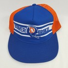 Denver Broncos NFL Vintage Snapback 1980s Hat Mesh Back Football Truckers Cap