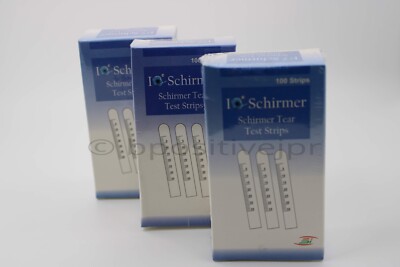 10 x 100 Schirmer Tear Test Strips Box of 100 Strips Sterile 1.5mg