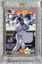 2022 TOPPS SERIES 2 Ken Griffey Jr. 1987 ALL-STAR JERSEY #87ASR-KGJ 50/50 HOF