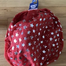 Women’s New Red W/Sparkly USA Stars & Fringe Infinity Scarf