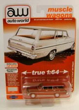 1963 '63 CHEVY NOVA II 400 WAGON ULTRA RED CHASE MODERN MUSCLE AUTO WORLD 2021
