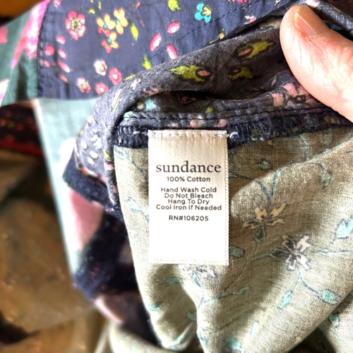 Sundance Catalog women's Harriet Patchwork button up shirt size XS - Picture 7 of 10