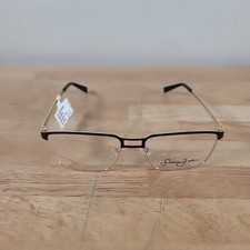 New Sean John SJO 5134 150 Black Shiny Gold Eyeglass Frames 56 17 150