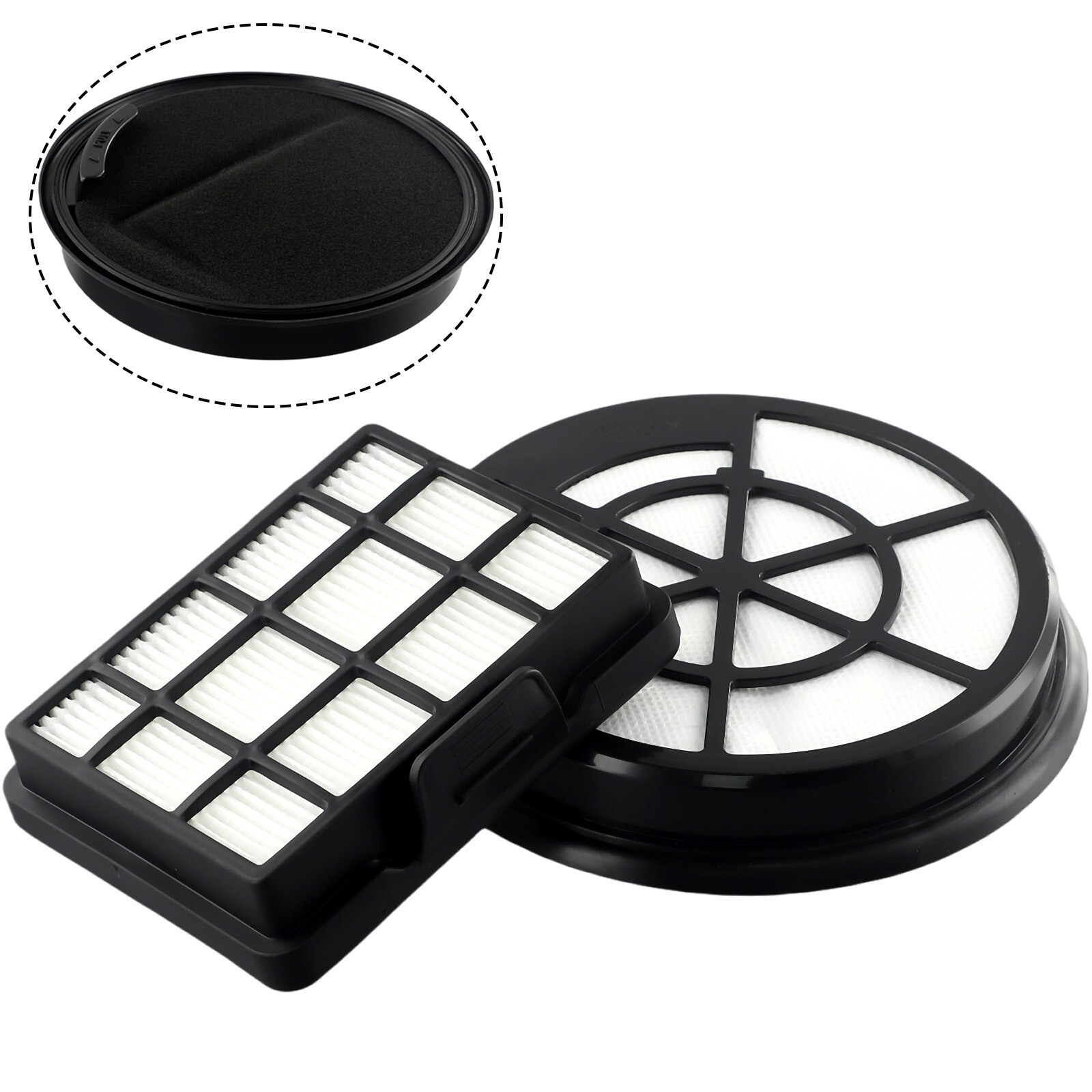 Filter Set 2pcs Accessories Cleaning Tool Motor Protection Replacement