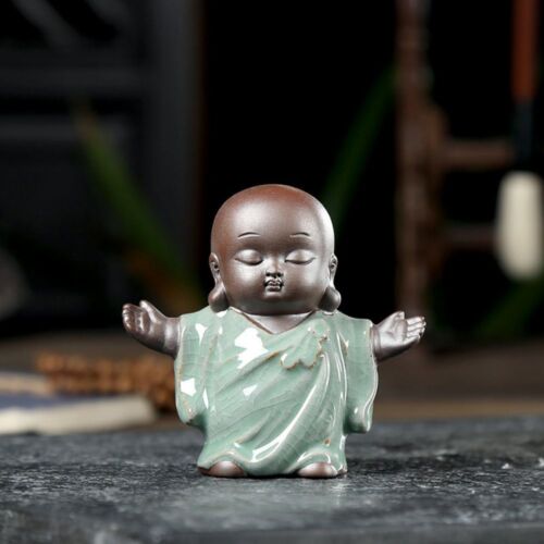 Mini Monks Ornaments Cartoon Zen Monks Art Statue  Wealth Attracting - Picture 1 of 13