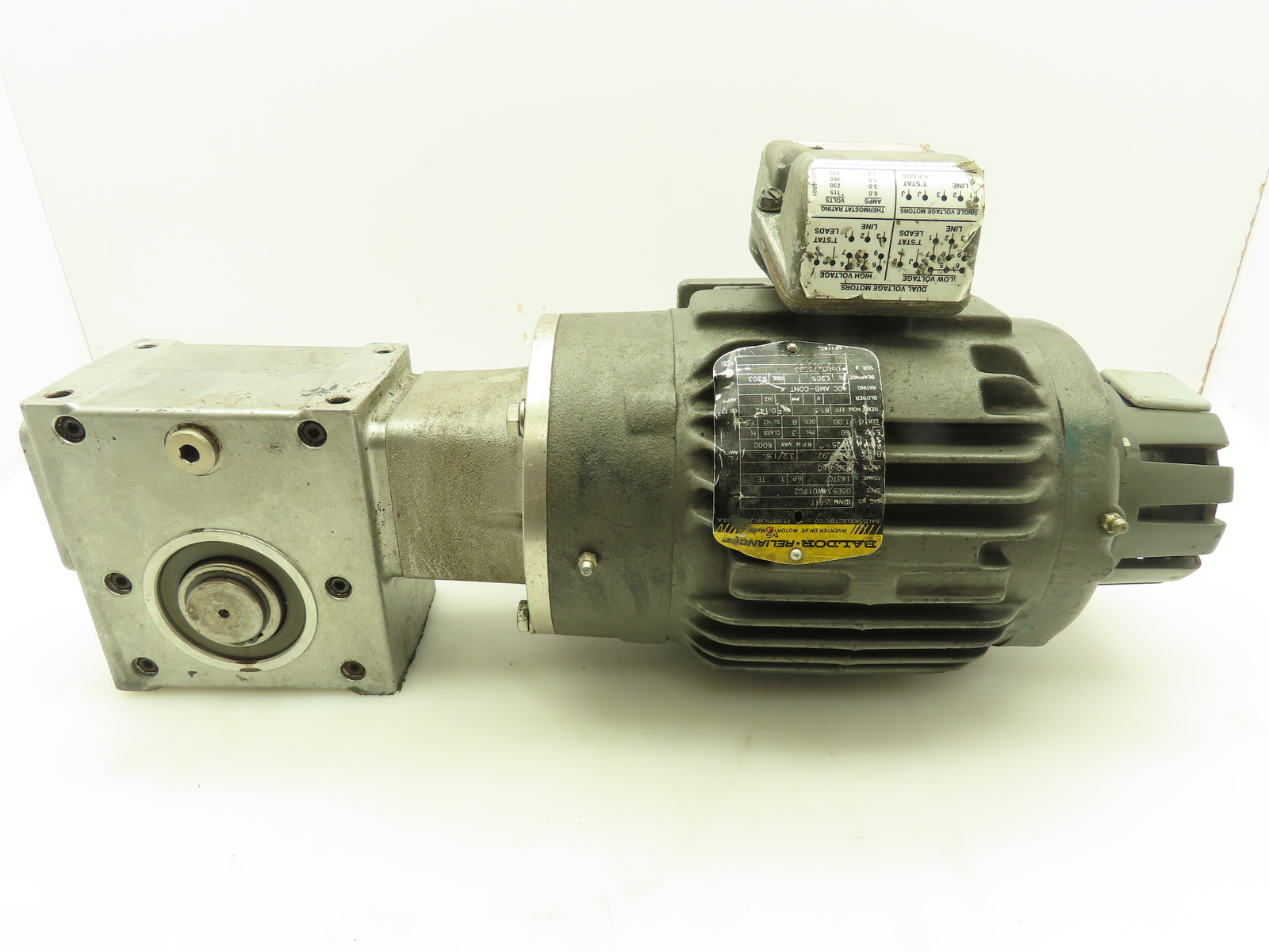 Cone Drive B051020.WAQVB Gear Reducer 20:1 Ratio 1"RH Sh. w/Inverter Drive Motor