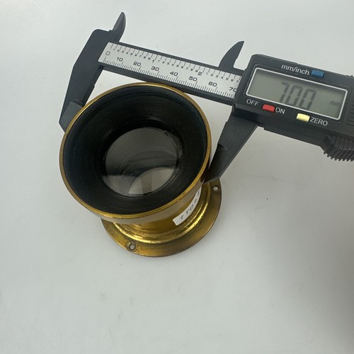 Messing Objektiv Goerz Lynkeidoskop Serie G brass lens #25079 X40 - Bild 14 von 16
