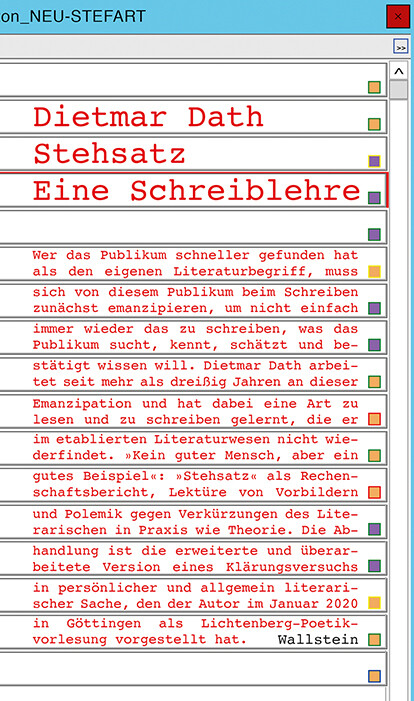 Thumbnail - Stehsatz Dietmar Dath
