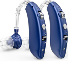 1 Pair Rechargeable Hearing Aids for Seniors & Adults with Noise Cancelling Dig