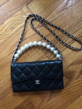 Authentic Chanel Flap Wallet Purse Crossbody ...