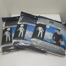 Mens 2pc Underwear Thermal Set 100% Cotton Long Johns Top Bottom Winter Warm