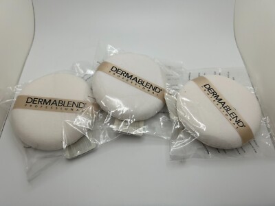 Dermablend Deluxe Powder Puff. Sealed Lot of 3