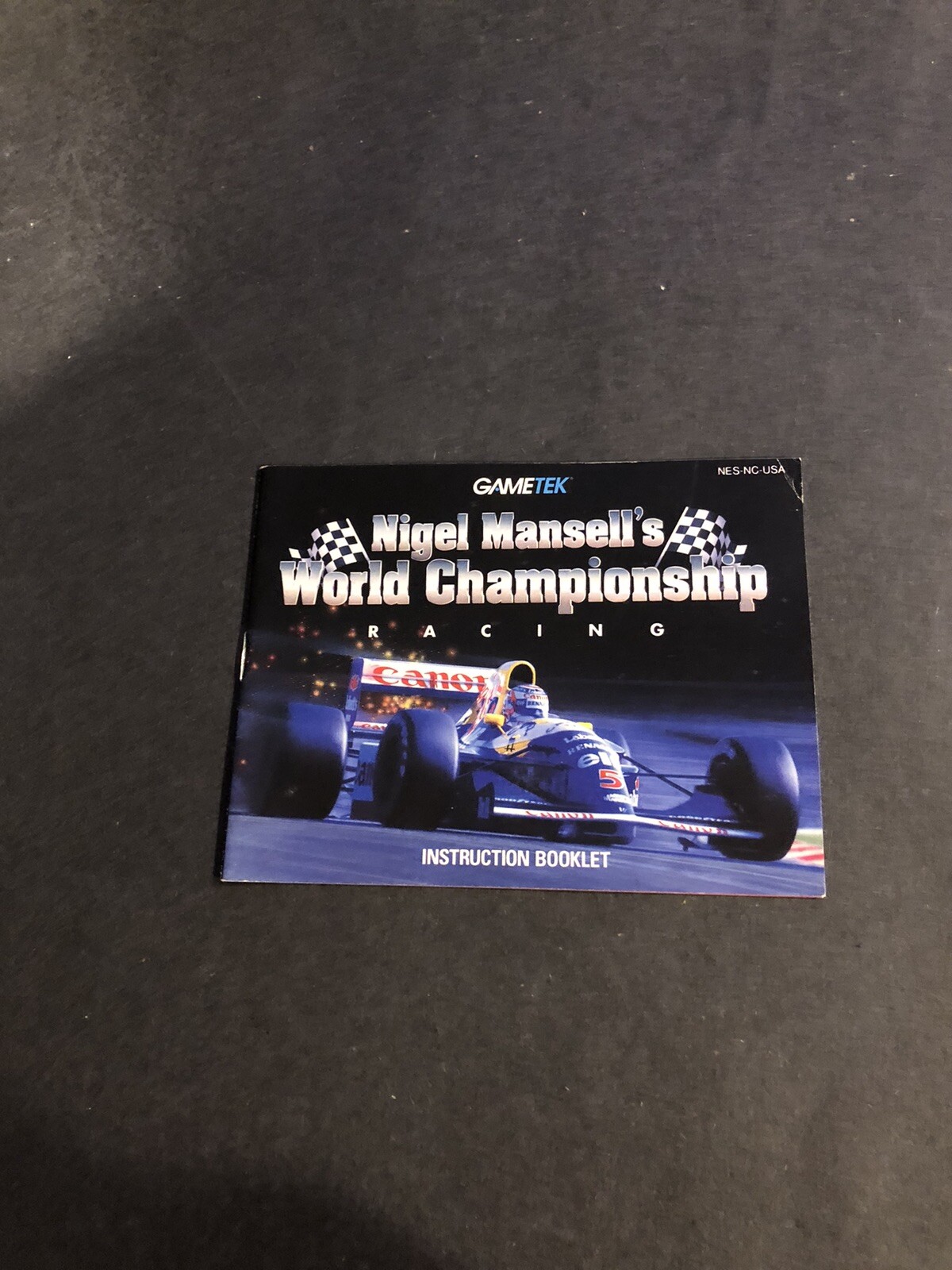Nigel Mansell's World Championship Racing Nes Solo Manual