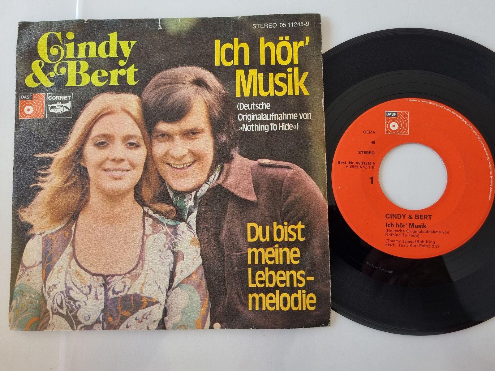 7"" Single Cindy & Bert - Ich hör' Musik Vinyl Germany
