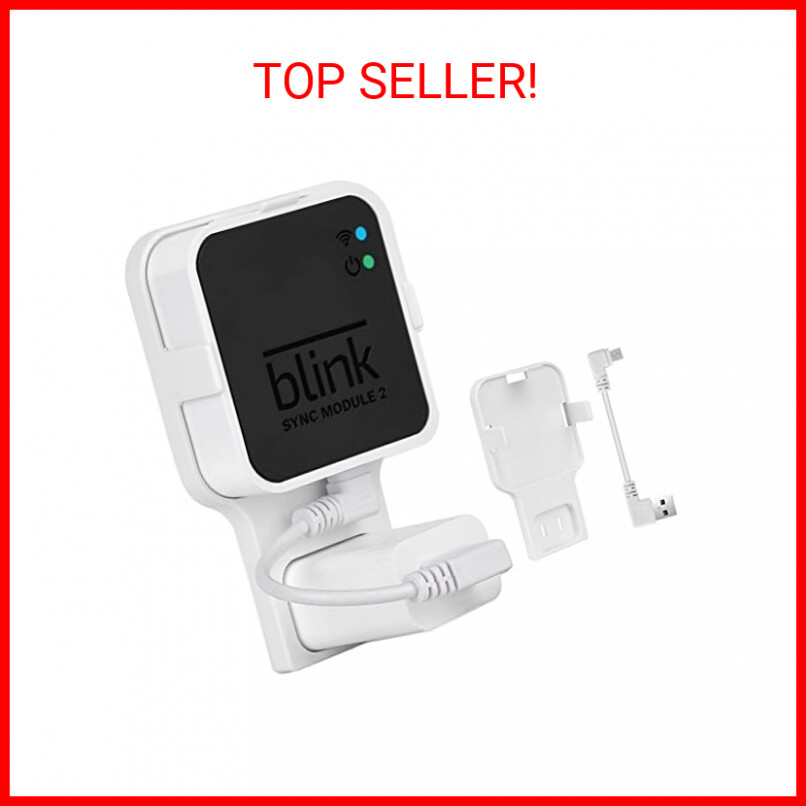 Outlet Wall Mount for Blink Sync Module 2, Mounting Bracket Holder with Short Ca-image