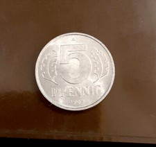 5 Pfennig DDR 1968 A  in Stempelglanz