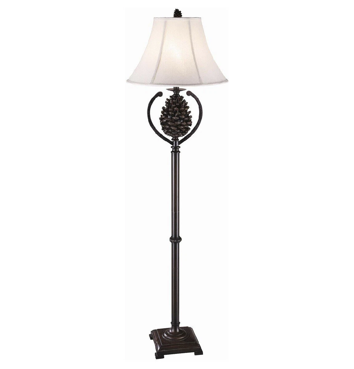 Pine Creek Floor Lamp Pinecone Rustic Log Cabin Lake Lodge Decor