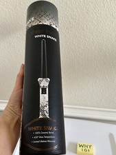 CORTEX Fahrenheit White Snake Print Curling Wand Ceramic Barrel 450  Max 129