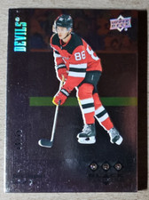 2019-20 UD Black Diamond Triple Diamond Tribute Jack Hughes RC /99 Devils Rookie