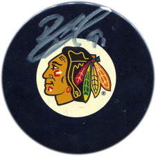 Brad Richards Autographed Chicago Blackhawks Puck (JSA)