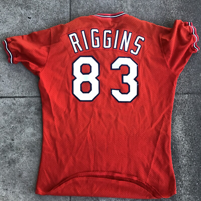 Vtg Rawlings MLB St Louis Cardinals Jersey Red Red Riggins #83