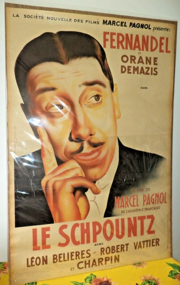 "Le Schpountz" avec Fernandel de Marcel Pagnol Affiche de cinéma 80X120 cm - Photo 3/4