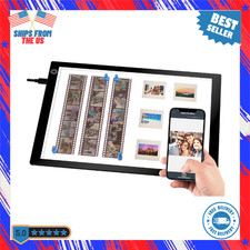 A4 Slide Viewer Light Box for Film Negatives Slides Ultra Thin Light USB Powered