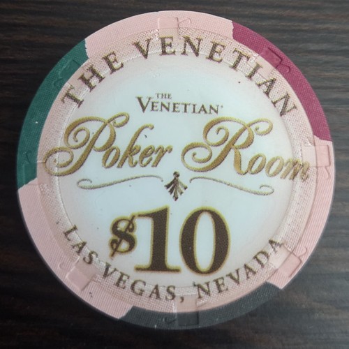 $10 The Venetian Casino Las Vegas, NV Poker Room Casino Chip