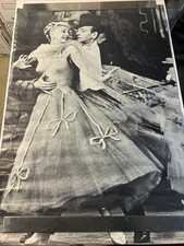 1968 Oversize Fred Astaire & Ginger Rogers B/W Poster 29 1/2