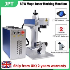 60W JPT M7 Mopa Fiber Laser color Marking Machine Ezcad2 300*300mm & 175*175mm