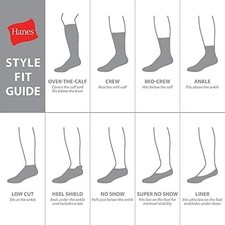 Hanes Men s Cushioned Crew Work Socks, Moisture-Wicking  Odor Control Size 6-12