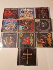 Iron Maiden CD 5× Ozzy Osbourne CD 5×.