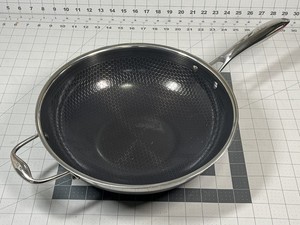 HexClad Hybrid Nonstick 12-Inch Wok Frying Pan (No Lid) - Used!