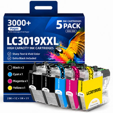 LC3019XXL Ink Cartridge BK/C/M/Y 5 Pack for LC3019 MFC-J5335DW MFC-J6930DW