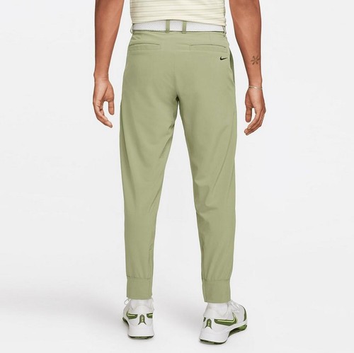 NUEVOS PANTALONES DE CHÁNDAL NIKE TOUR REPELENTES DE GOLF $110 ELÁSTICOS VERDE ACEITE FD5717-386 TALLA 36 - Imagen 2 de 7