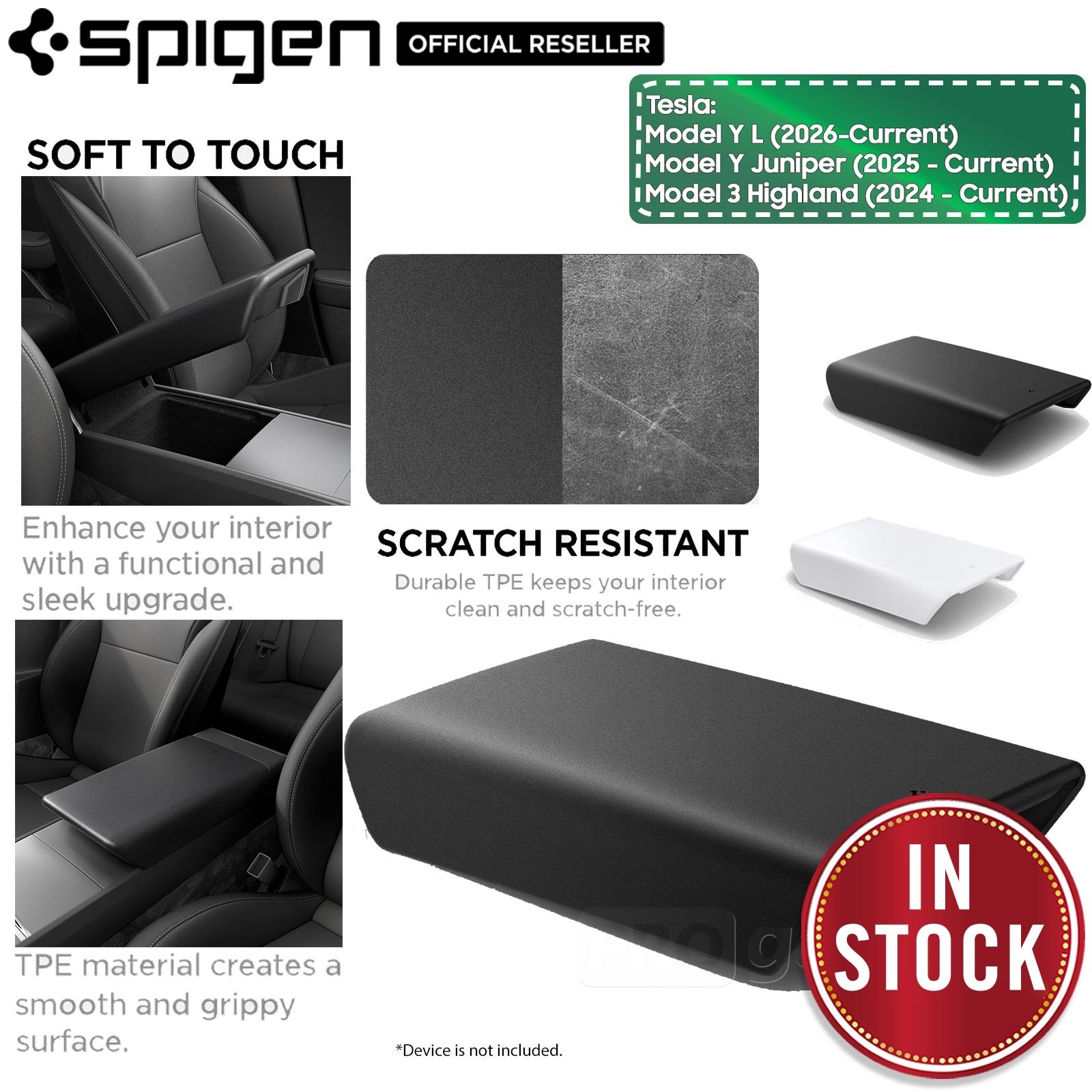 For Tesla Model 3 Highland/ Y Juniper/ Y L SPIGEN Center Console Armrest Cover