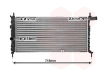 MotorküHler WasserküHler VAN Wezel 37002064 FüR Opel Kadett CC T85 Caravan Combo