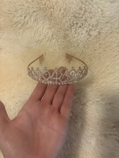 Rose Gold Silver 48th Birthday Tiara Gift Rhinestone Crown Headband 48