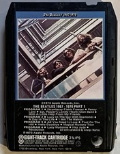 The Beatles 1967-1970 Part 1 1973 Apple 8-Track Tape Play Tested Working