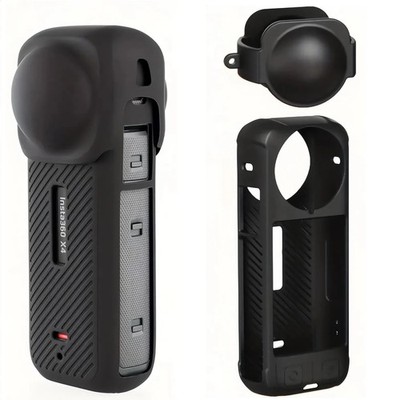 For Insta360 X4 Silicone Case Camera Protective Kit Action Camera Case/Lens Cap