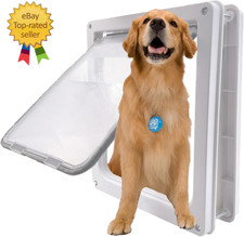 Large Dog Door, Magnetic Door for Pets up to 100 Lb, 16.9"  13.9" Doggie Door,