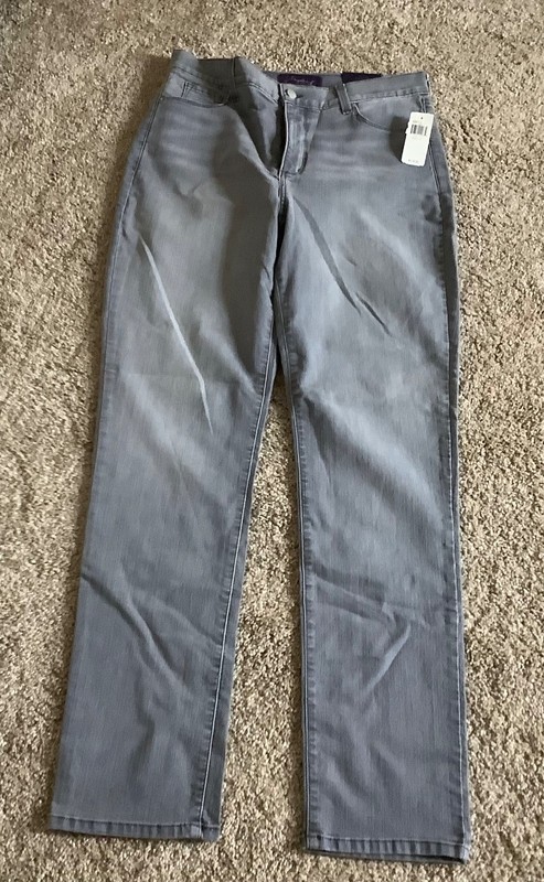 NYDJ NOT YOUR DAUGHTERS LIFT TUCK JEANS  Skinny Grey  14 Tall. Ret. $118