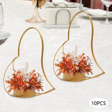 10 Pcs Gold Metal Geometric Centerpiece Elegant Wedding Centerpieces for Tables