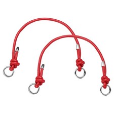 2Pcs Leather Purse Strap, 15.75 Inch PU Bag Handle, Red, Silver Buckle