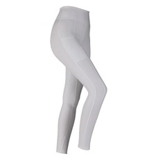 Shires Aubrion Hudson Girl's Riding Tights in White