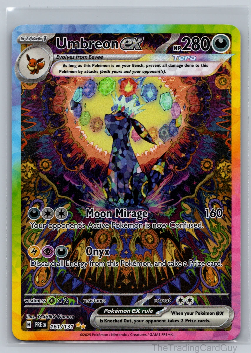 ポケモンカードゲーム Umbreon ex SIR [PRE EN 161/131] English Umbreon ex 161/131 Prismatic Evolutions for sale | eBay
