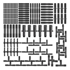 128Pcs Vacuum Connector Assortment Plastic Hose Joiner Tee Water Spray Pipe Join